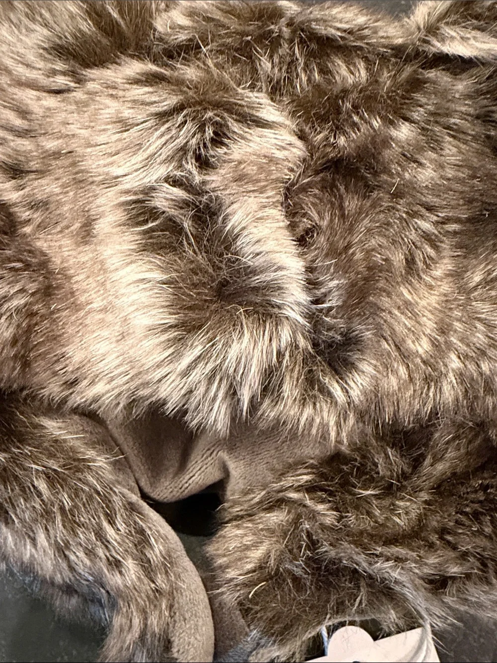 Baby & Child Restoration Hardware Kids Luxe Faux Fur Hat in Brown and Gray